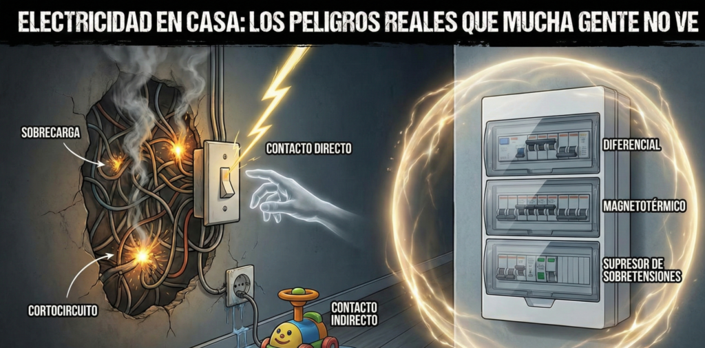 Alt ="Electricidad en casa: Los peligros reales que mucha gente no ve"